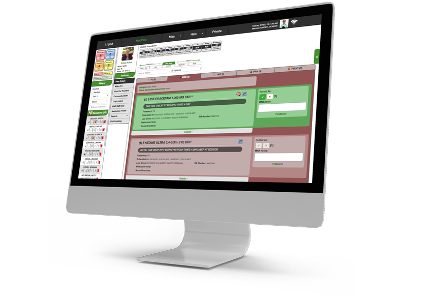 Computer with CareRight Med Screen